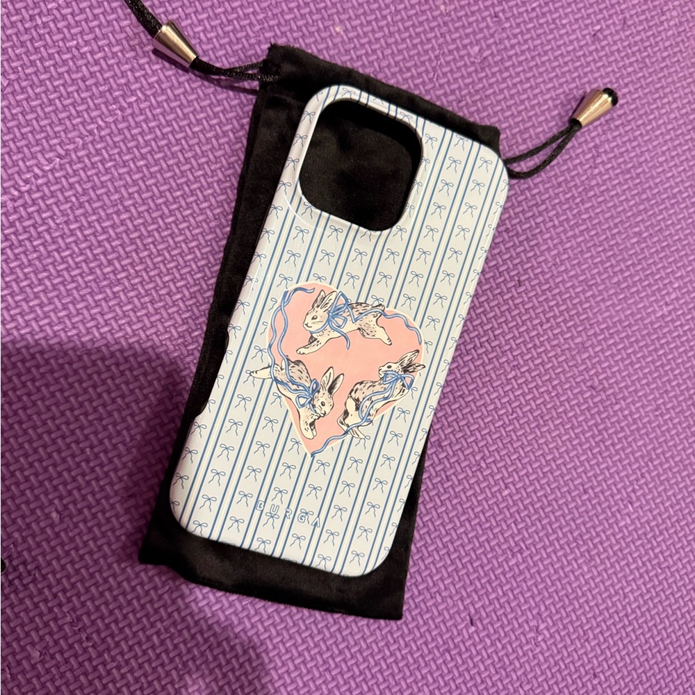 Stylish Pink and White Phone Case